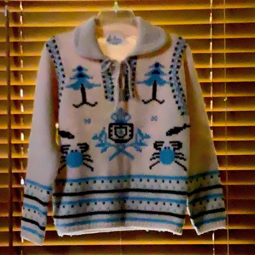 Vintage Eddie Dassin 100% Virgin Wool Sweater
